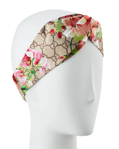 gucci blooms silk headband|gucci headband transparent.